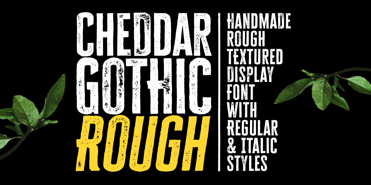 Шрифт Cheddar Gothic Rough